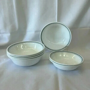 Corelle BLUE WREATH Small Side Bowls and Large Soup Cereal Bowls - Set of 7